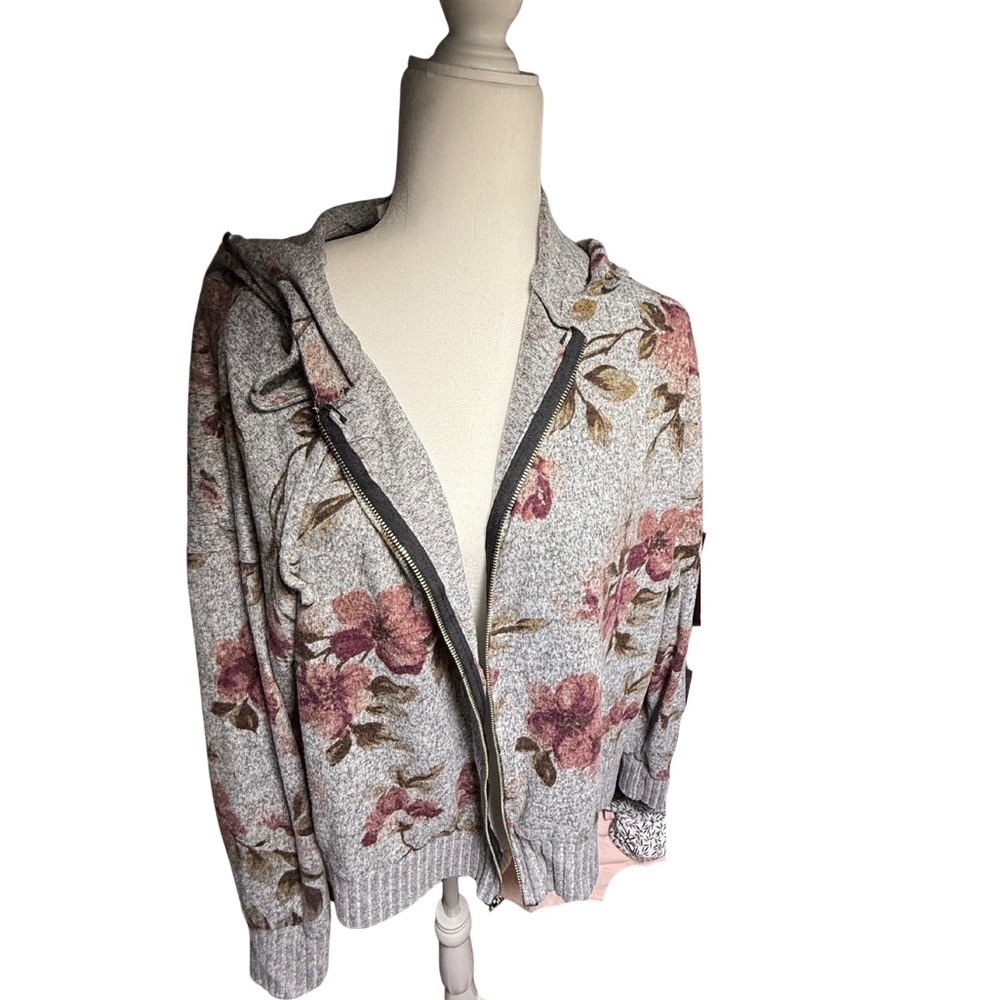 Maurices Heather Gray Knit Hoodie - Picture 3 of 8